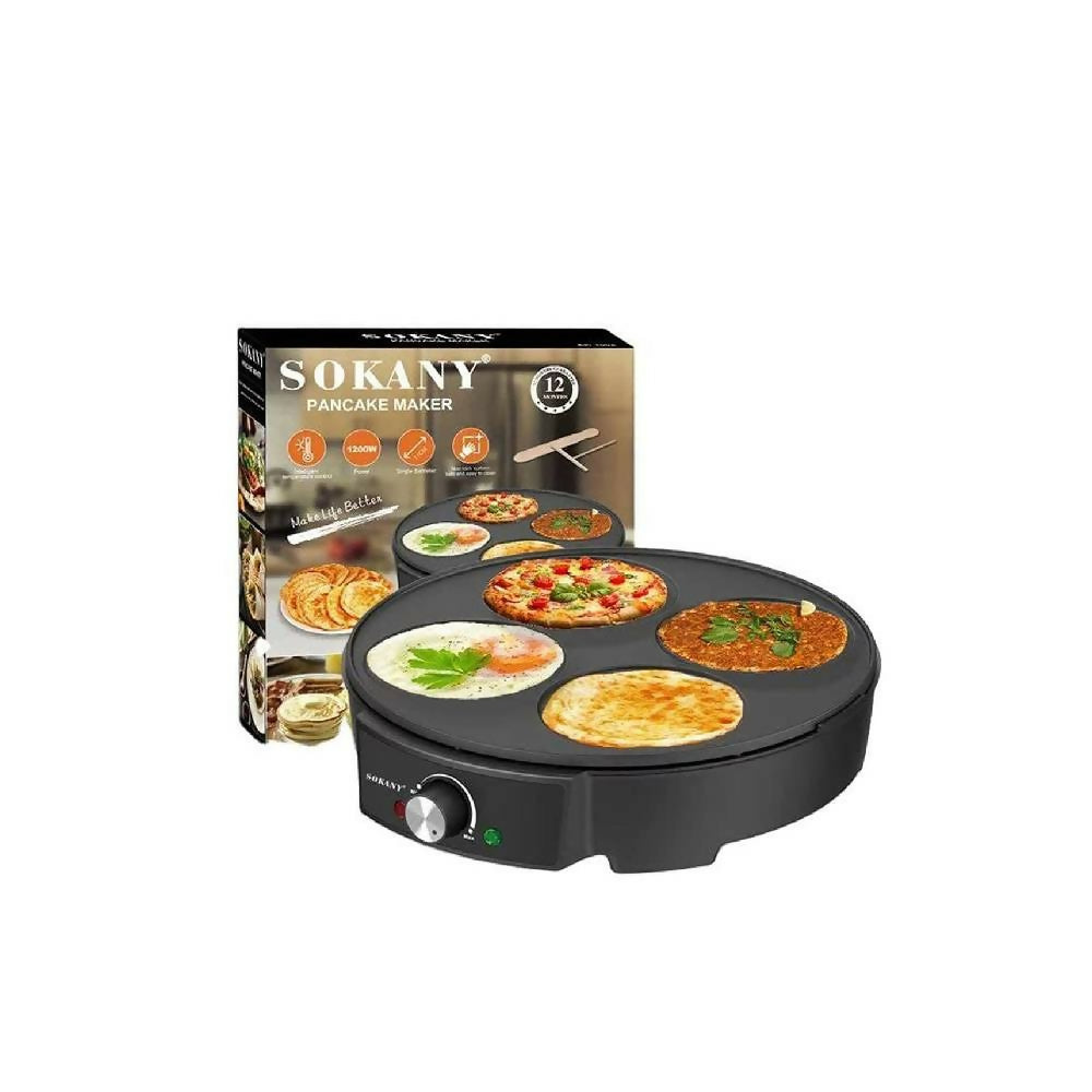 Sokany Electric Pancake Maker 1200 Watt Black SK-1003 (International Warranty) Sokany Electric Pancake Maker 1200 Watt Black SK-1003 (International Warranty)